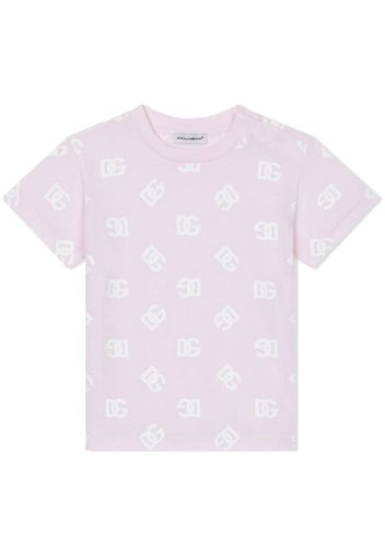 Dolce & Gabbana Kids T-shirt con stampa - Rosa