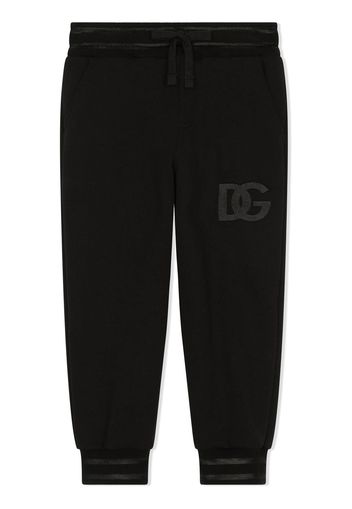 Dolce & Gabbana Kids Pantaloni sportivi con stampa - Nero