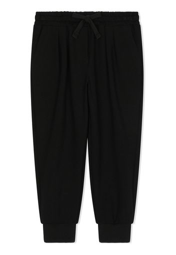 Dolce & Gabbana Kids Pantaloni sportivi con stampa - Nero