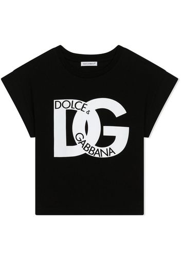 Dolce & Gabbana Kids T-shirt con stampa - Nero