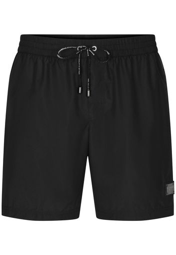 Dolce & Gabbana logo-plaque swim shorts - Nero