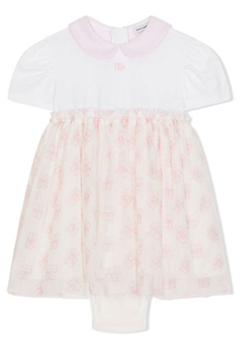 Dolce & Gabbana Kids Abito con stampa - Bianco