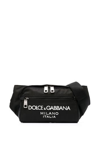 Dolce & Gabbana embossed-logo belt beg - Nero