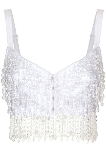 Dolce & Gabbana Top con frange - Bianco