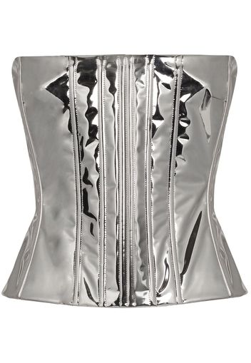 Dolce & Gabbana layered fitted corset - Argento