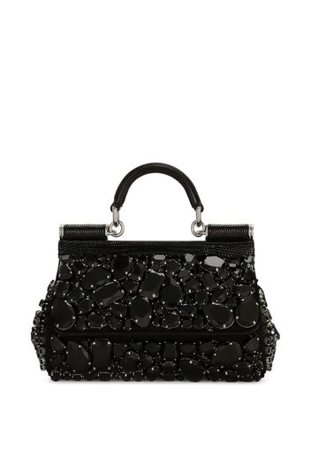 Dolce & Gabbana Borsa tote Sicily con decorazione KIM DOLCE & GABBANA - Nero