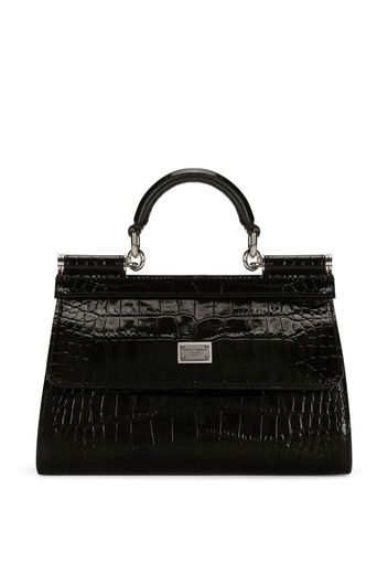 Dolce & Gabbana Borsa tote Sicily con effetto coccodrillo KIM DOLCE & GABBANA - Nero