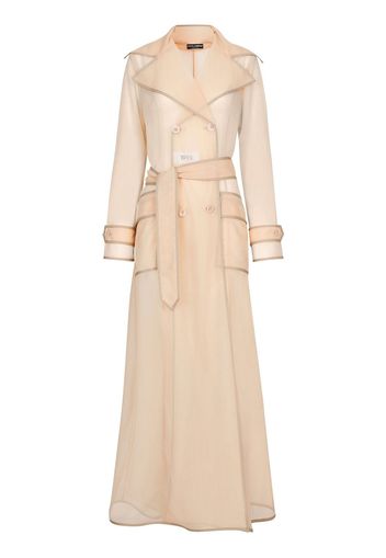 Dolce & Gabbana Trench lungo semi trasparente - Toni neutri