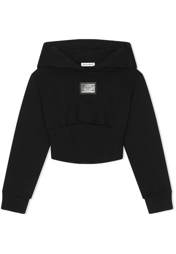 Dolce & Gabbana Kids Felpa con cappuccio - Nero