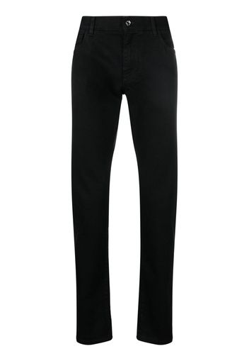 Dolce & Gabbana logo-plaques straight-leg jeans - Nero