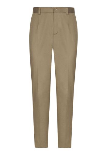 Dolce & Gabbana pressed-crease tailored trousers - Marrone