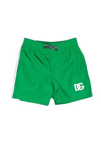 Dolce & Gabbana Kids drawstring-waistband shorts - Verde