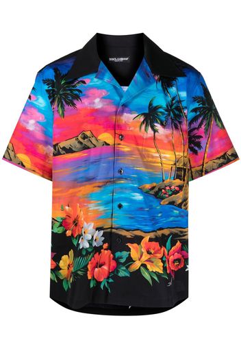 Dolce & Gabbana Camicia con stampa hawaiana - HH4JL