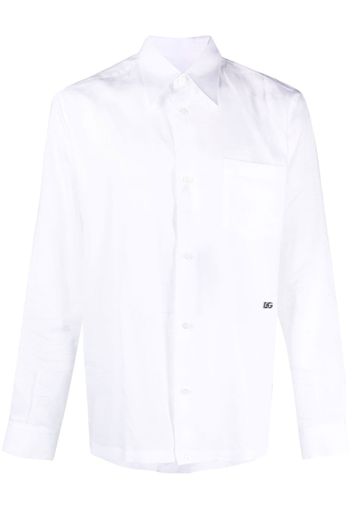 Dolce & Gabbana logo-detail long-sleeve shirt - Bianco