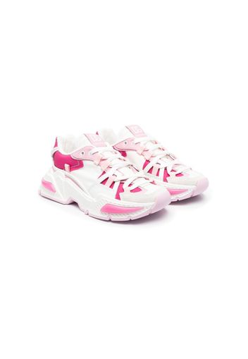 Dolce & Gabbana Kids panelled low-top sneakers - Bianco