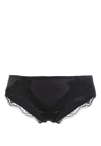 Dolce & Gabbana floral lace briefs - Nero