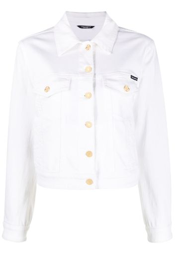 Dolce & Gabbana cropped denim jacket - Bianco