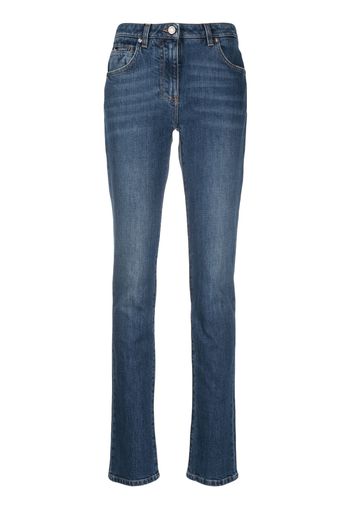 Dolce & Gabbana washed-denim skinny jeans - Blu