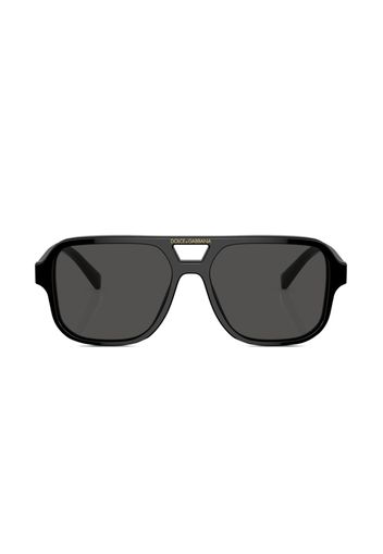 Dolce & Gabbana Kids logo-print square-frame sunglasses - Nero