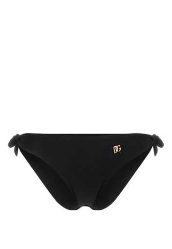 Dolce & Gabbana logo-plaque bikini bottoms - Nero