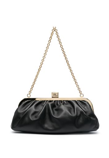 Dolce & Gabbana Borsa a spalla Maria con ruches - Nero