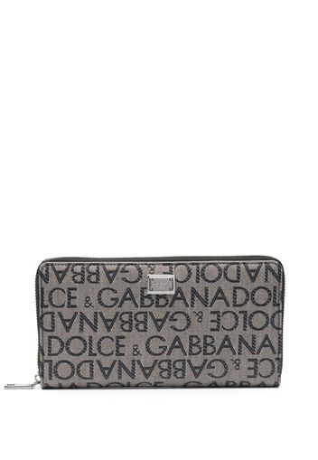 Dolce & Gabbana logo jacquard cardholder - Nero