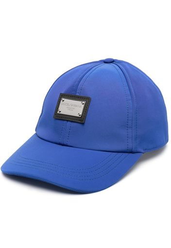 Dolce & Gabbana logo-plaque baseball cap - Blu