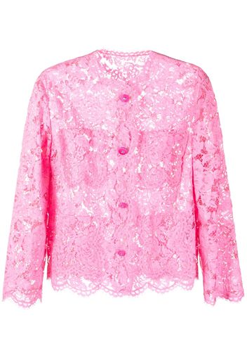 Dolce & Gabbana lace button-up jacket - Rosa