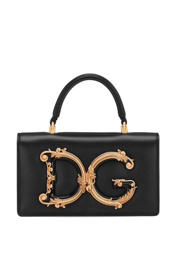 Dolce & Gabbana Borsa tote DG Girls mini - Nero