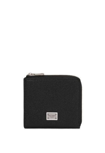 Dolce & Gabbana logo-plaque leather wallet - Nero