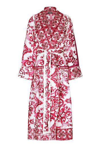 Dolce & Gabbana Cappotto con stampa - Rosa