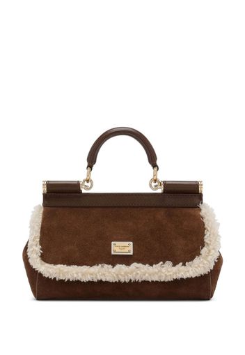 Dolce & Gabbana Borsa tote Sicily in pelle - Marrone