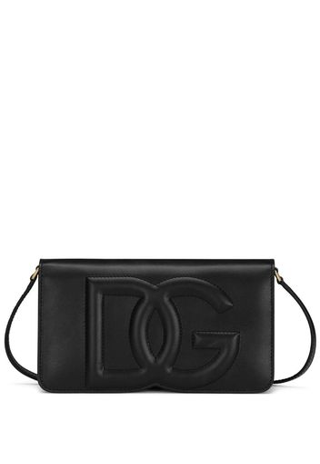 Dolce & Gabbana DG-logo leather shoulder bag - Nero