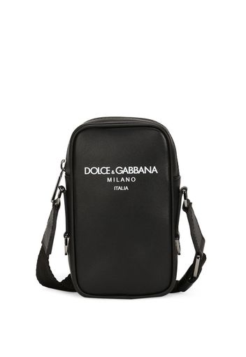 Dolce & Gabbana Borsa a spalla con stampa - Nero
