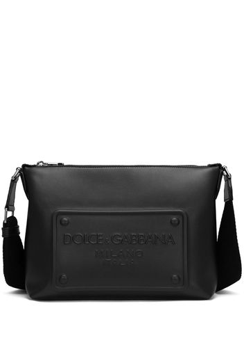 Dolce & Gabbana Borsa messenger con logo - Nero