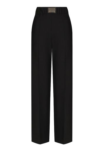 Dolce & Gabbana Pantaloni svasati a vita alta - Nero