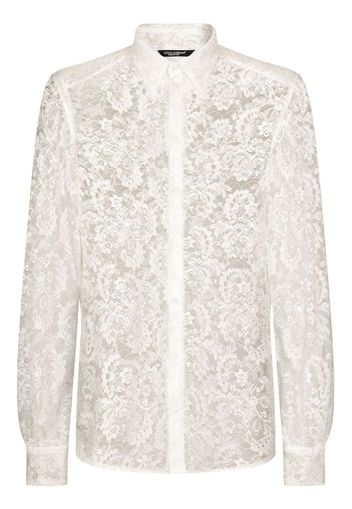 Dolce & Gabbana Camicia con pizzo - Bianco