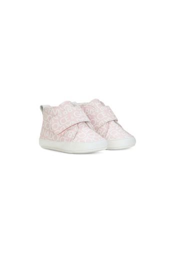 Dolce & Gabbana Kids Sneakers alte con stampa DG - Rosa