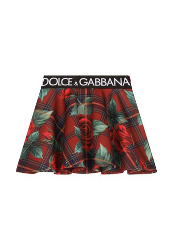 Dolce & Gabbana Kids Gonna tartan - Rosso