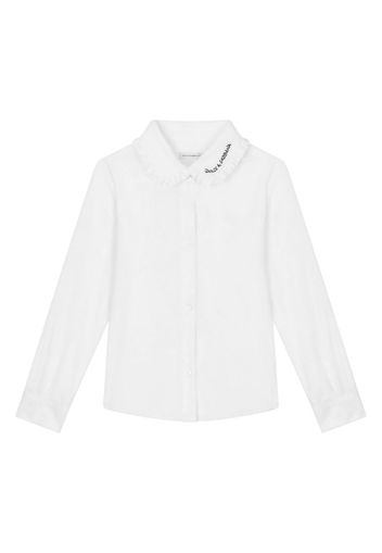 Dolce & Gabbana Kids Camicia con ricamo - Bianco