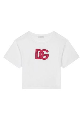 Dolce & Gabbana Kids T-shirt con applicazione - Bianco