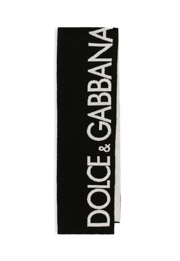 Dolce & Gabbana Kids Sciarpa con logo - Nero