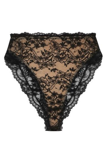 Dolce & Gabbana Slip a fiori - Nero