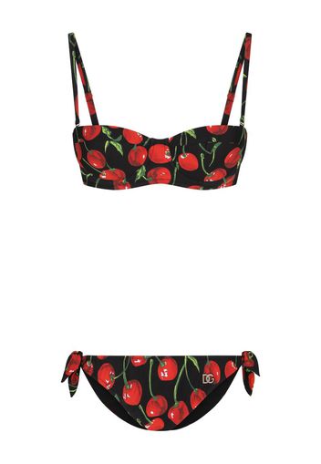 Dolce & Gabbana graphic-print bikini set - Nero