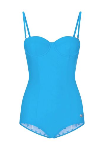 Dolce & Gabbana Costume intero con logo - Blu