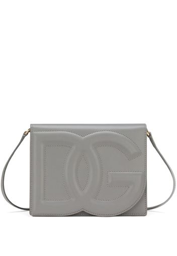 Dolce & Gabbana Borsa a tracolla con logo DG - Grigio