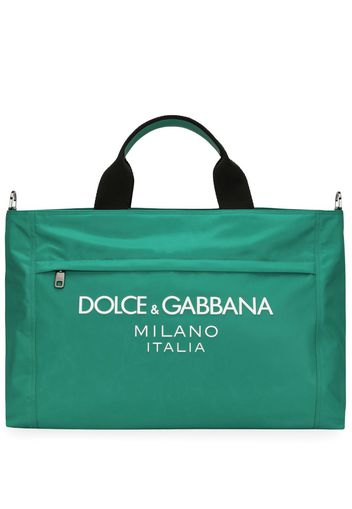 Dolce & Gabbana logo-detail shoulder bag - Verde