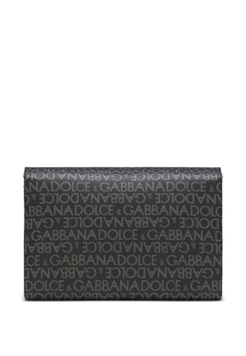 Dolce & Gabbana Borsa a spalla con stampa - Nero