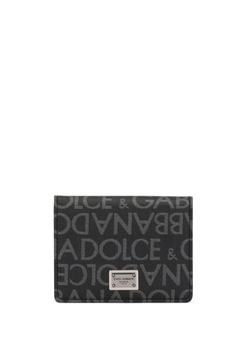 Dolce & Gabbana monogram-jacquard bi-fold cardholder - Nero