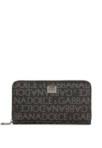 Dolce & Gabbana logo jacquard cardholder - Nero